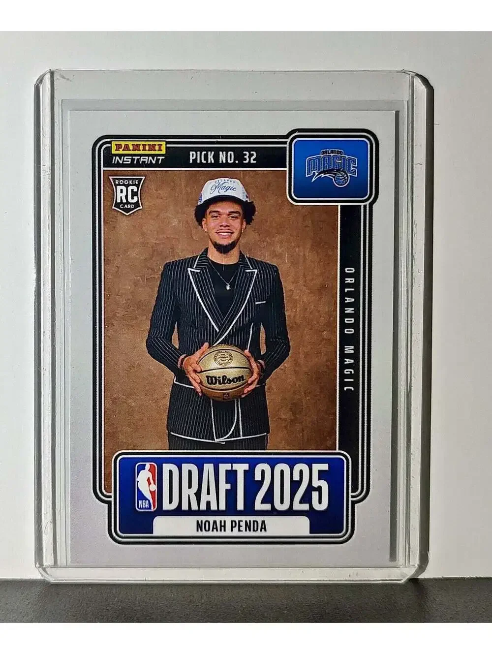 Noah Penda Rookie 2025-26 Panini NBA #28 Draft Night Card Orlando Magic
